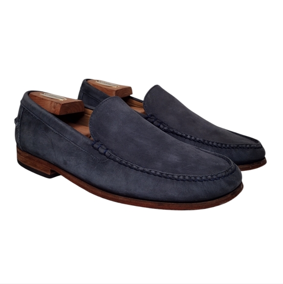 Cole Haan Navy Loafers - Picture 1 of 12